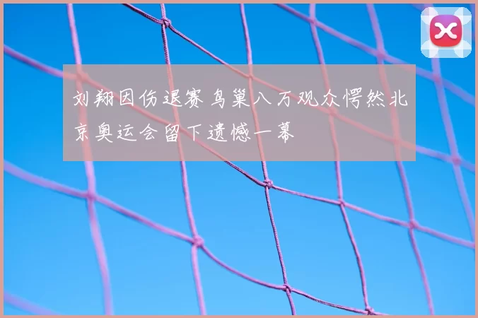 刘翔因伤退赛鸟巢八万观众愕然北京奥运会留下遗憾一幕